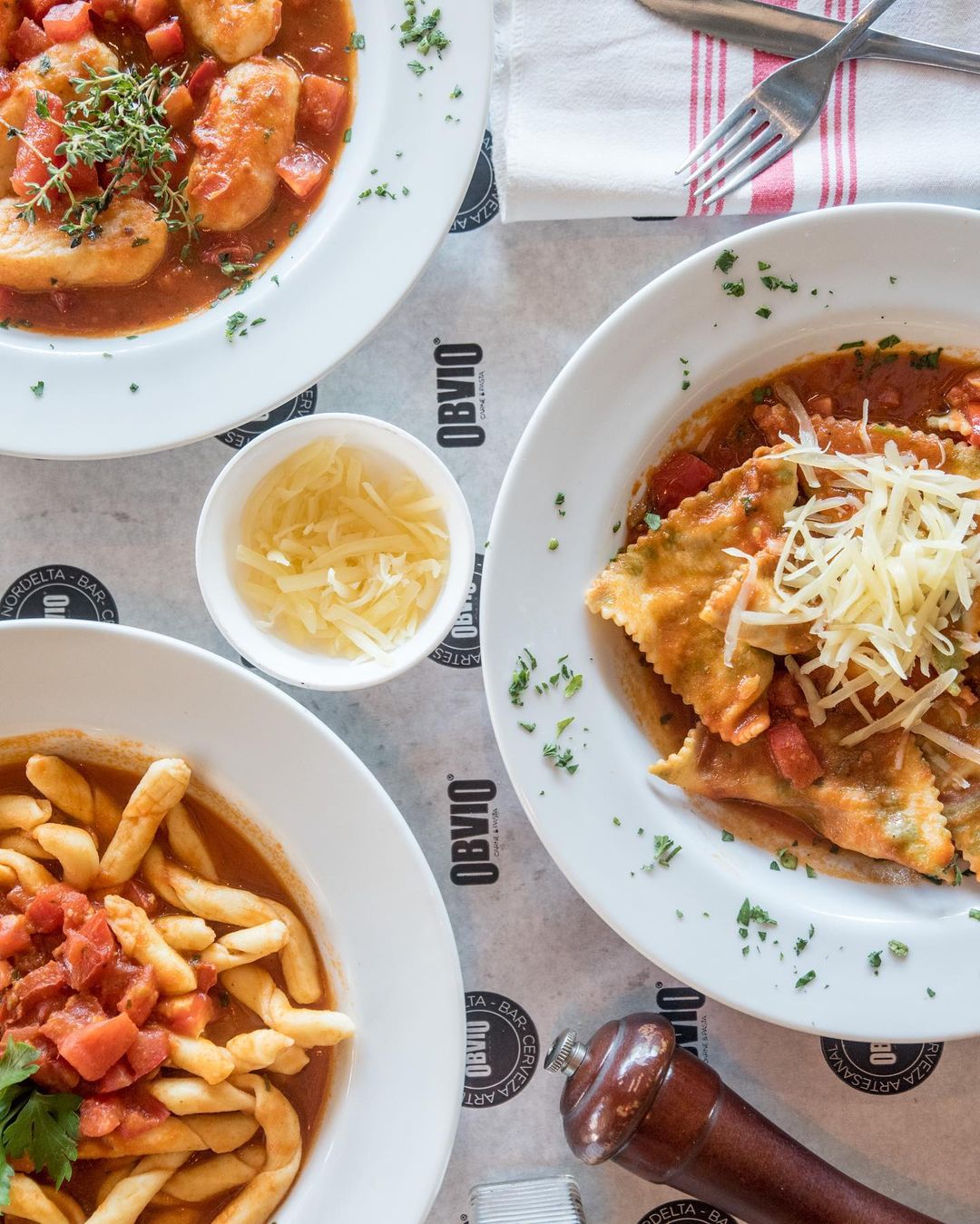 Obvio carne y pasta